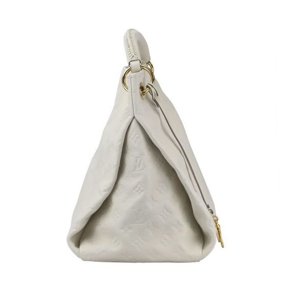Louis Vuitton Artsy MM Monogram Amplant Neige White Leather Shoulder Bag - Picture 3 of 14